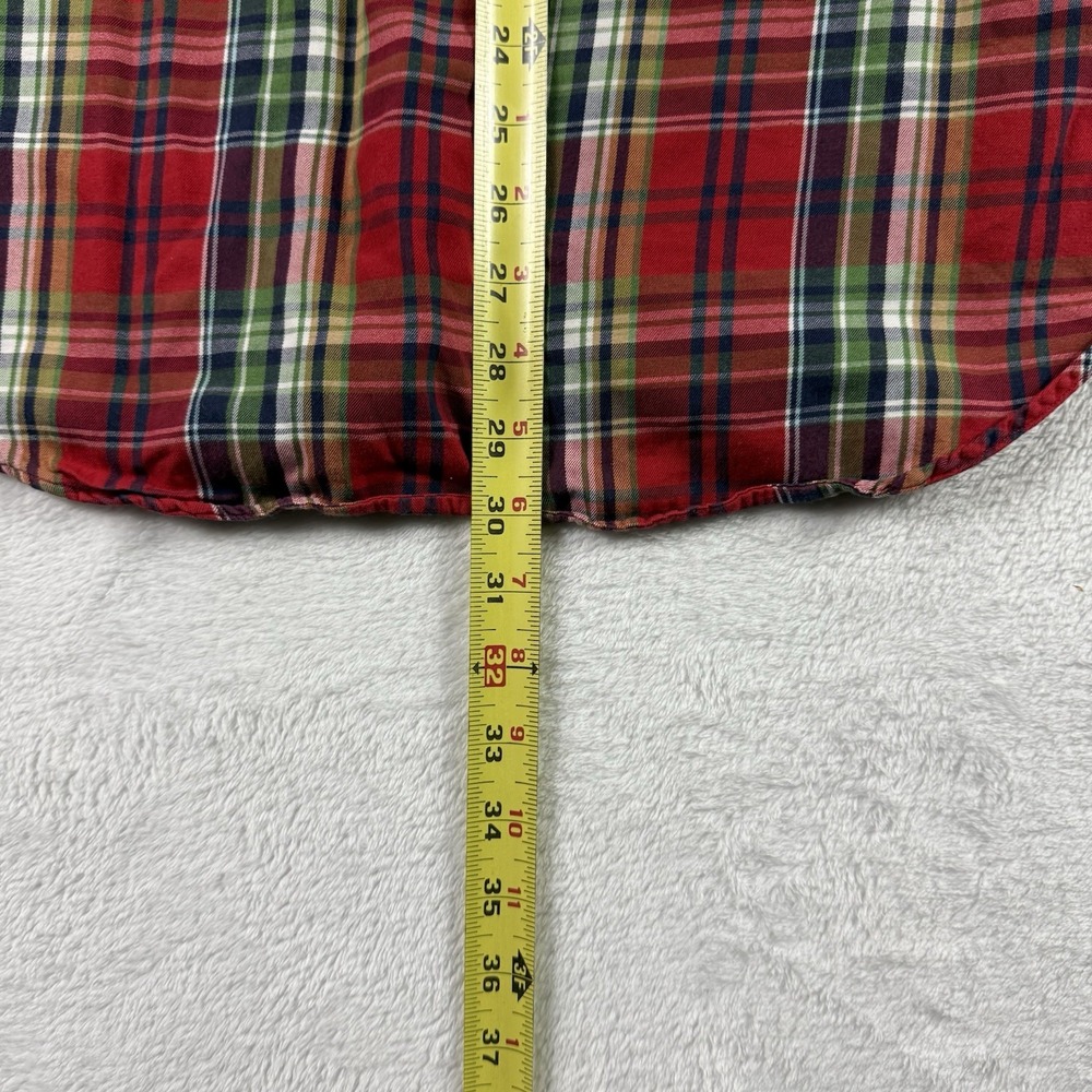 Ralph Lauren Shirt Mens Large Red Plaid Button Down Pony Classic Fit Preppy - Picture 12 of 14